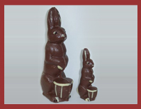 Bio-Schokoladenfigur Korbhase