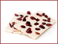 Bio-Weiße Schokolade mit Cranberries